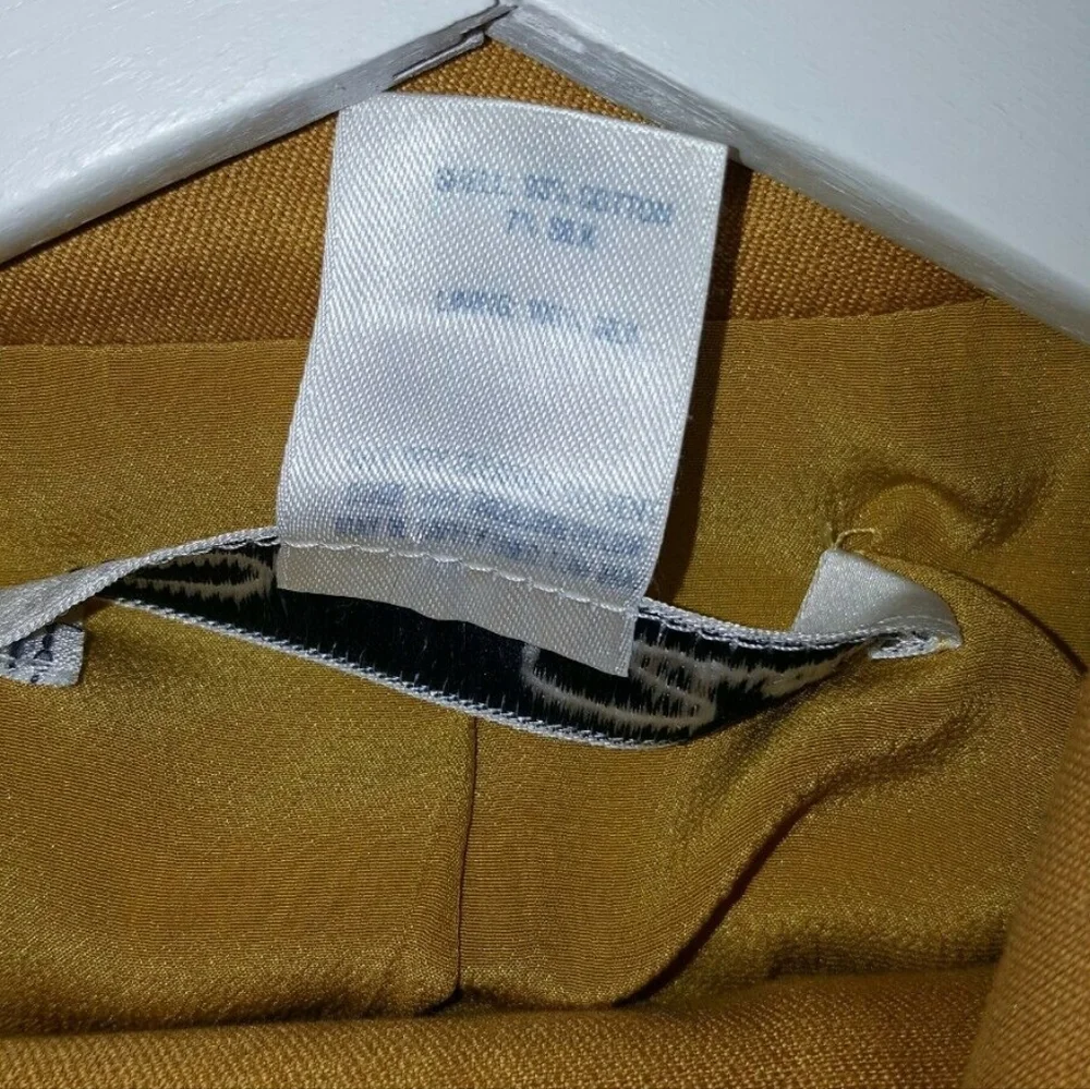$1,990 OSCAR DE LA RENTA AVANT GARDE GOLD SILK LINED RUNW SKIRT US 8 - Picture 10 of 13